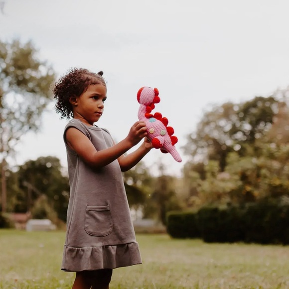 Stegosaurus Plush Dino Rattle - Picture 16 of 16